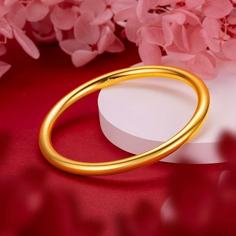 铜合金手镯 【古法素圈手镯】经典百搭简约实心镯子