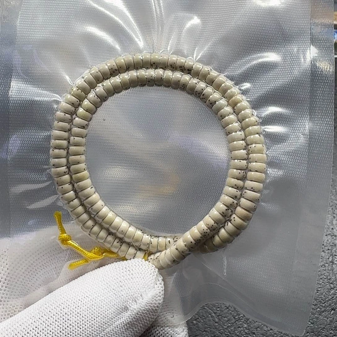 星月菩提手串星月菩提6mm原生态大留白药片