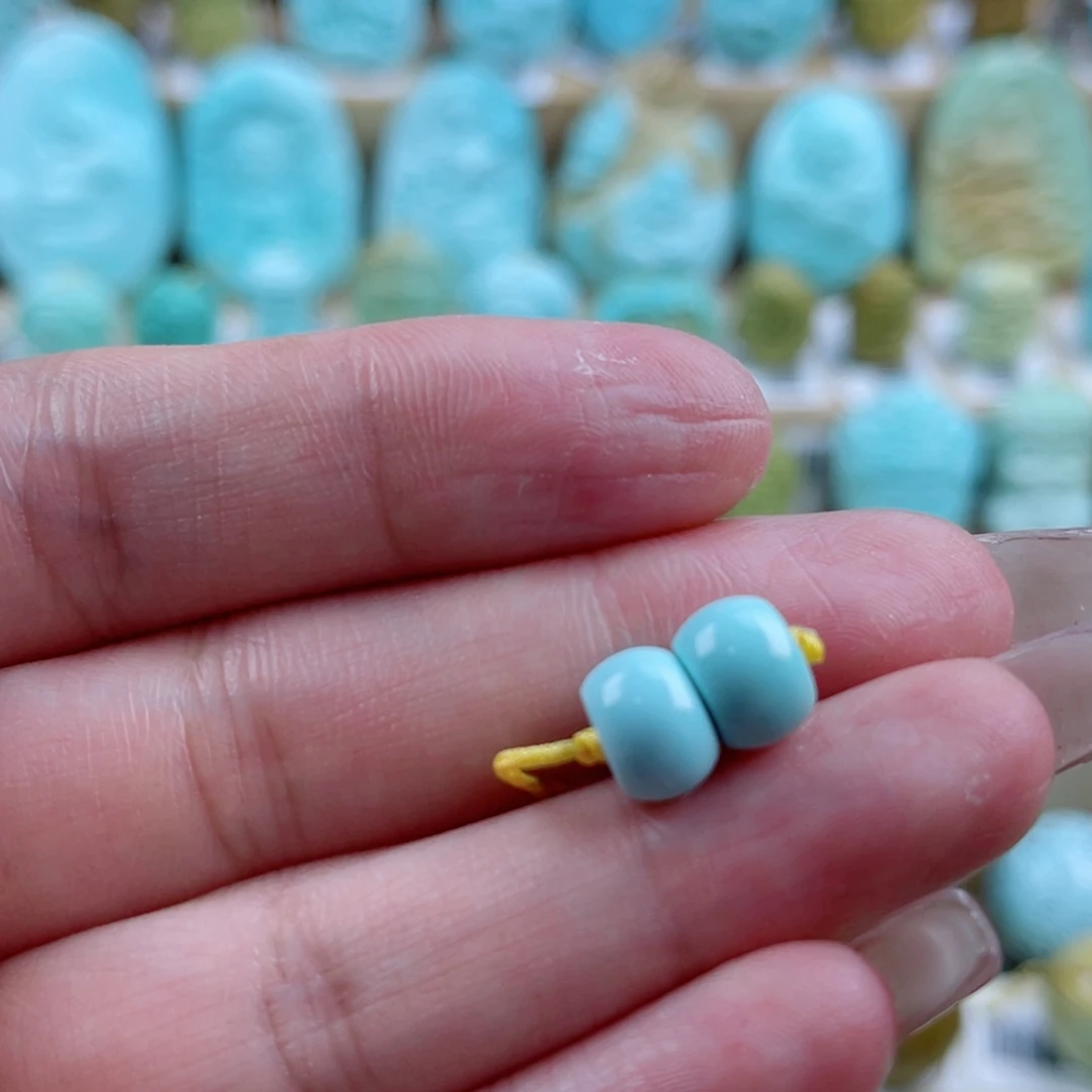 绿松石未镶嵌珠宝奇石8.1mm