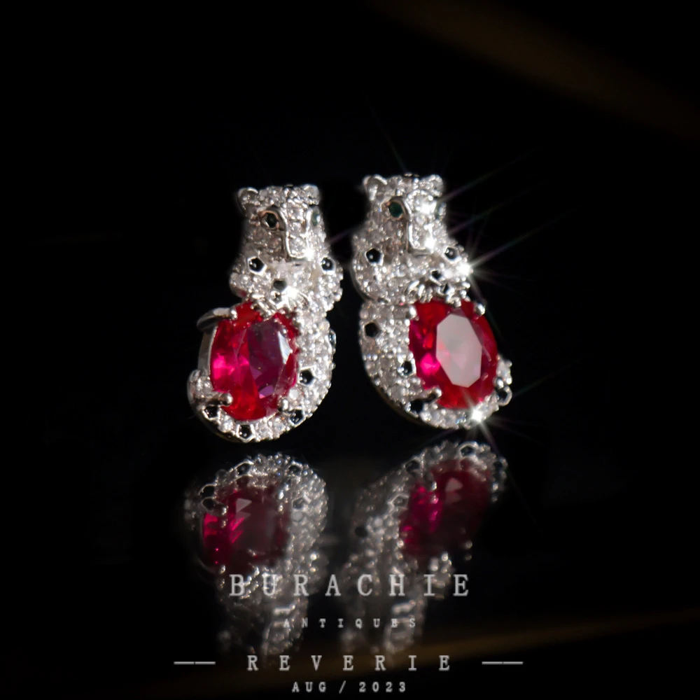 铜合金仿水晶耳饰 【6786】周年珍藏英｜经典原标克拉款CrownFrett