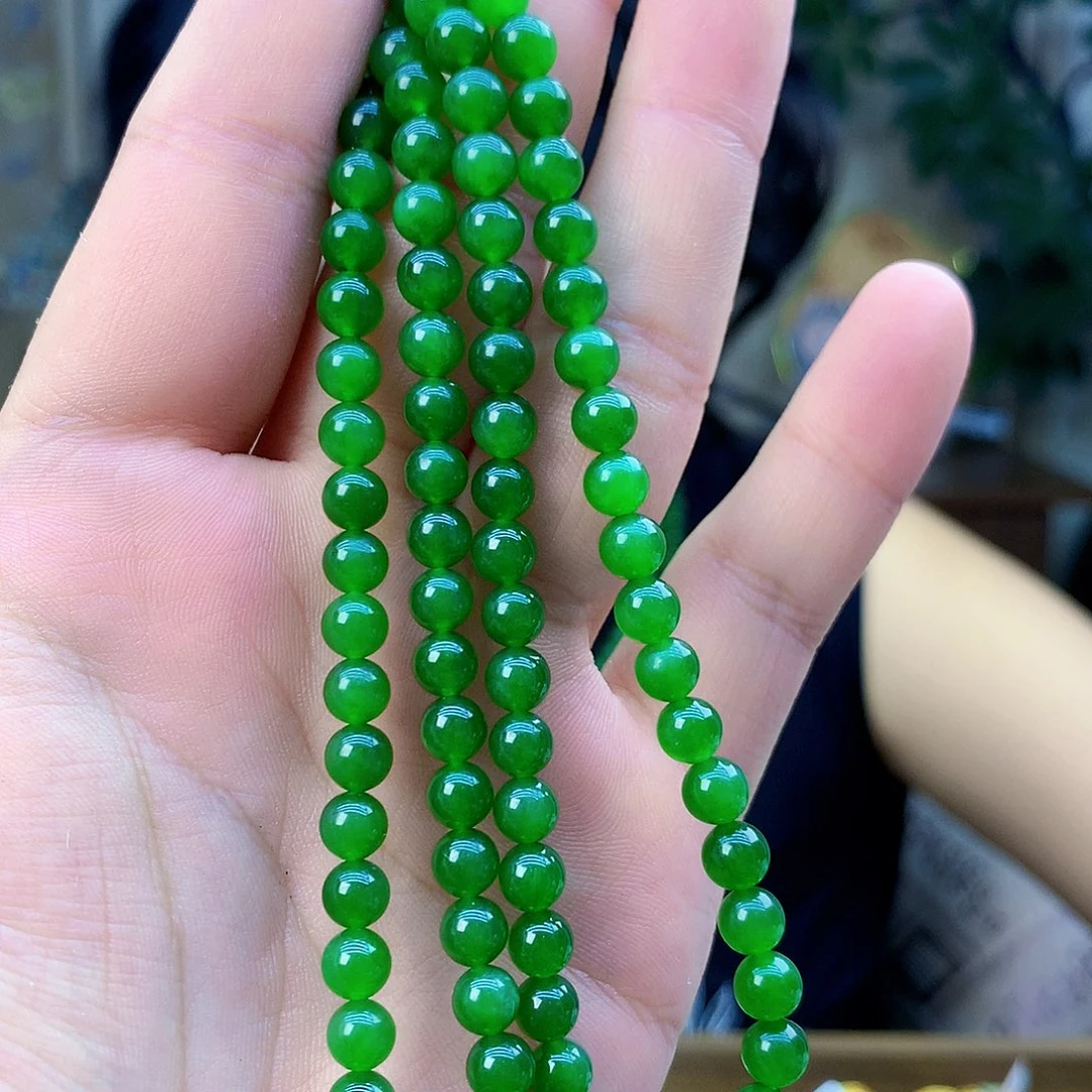 吊坠(不含链)未镶嵌和田玉（碧玉）项链