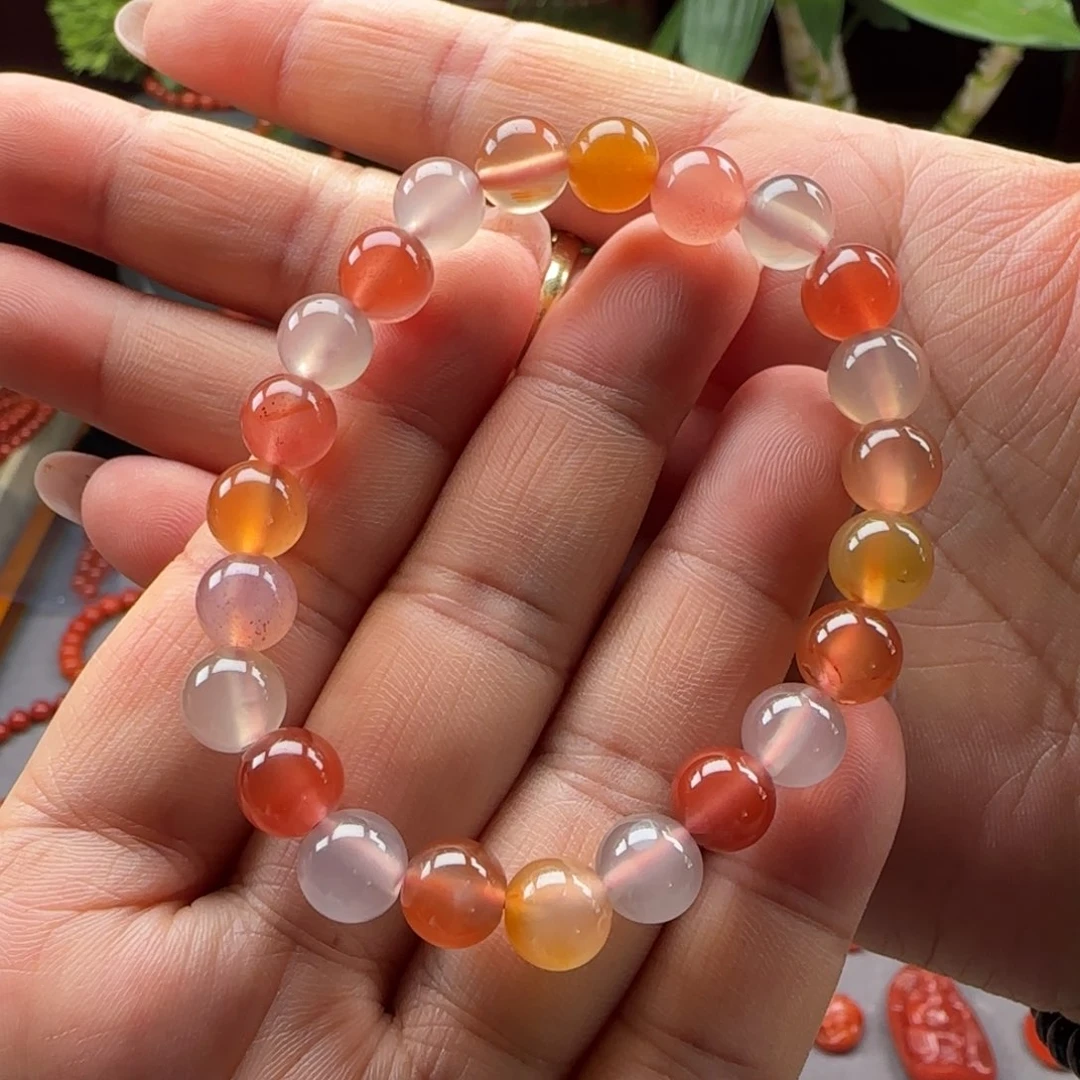 南红玛瑙手串未镶嵌