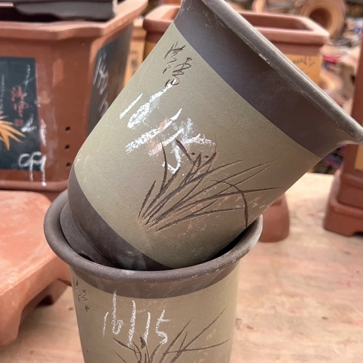 红陶紫砂兰花要微瑕