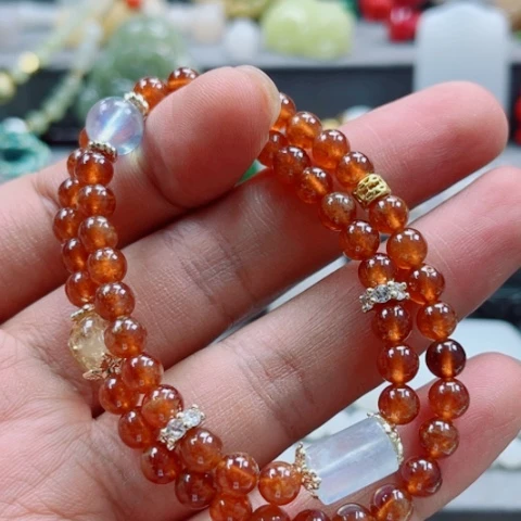 合金手链石榴石多样性发货