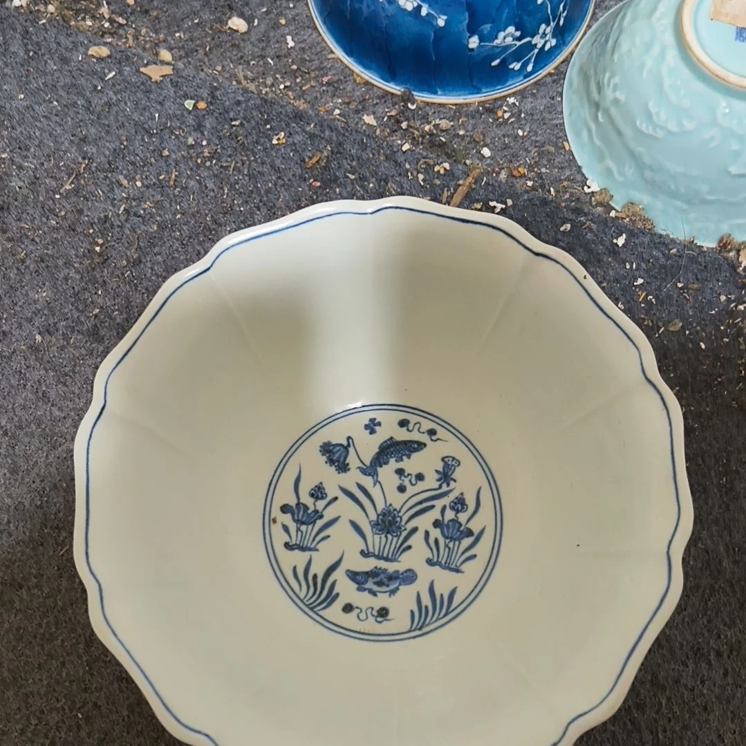 陈***柏摆件一个青花碗摆件精品