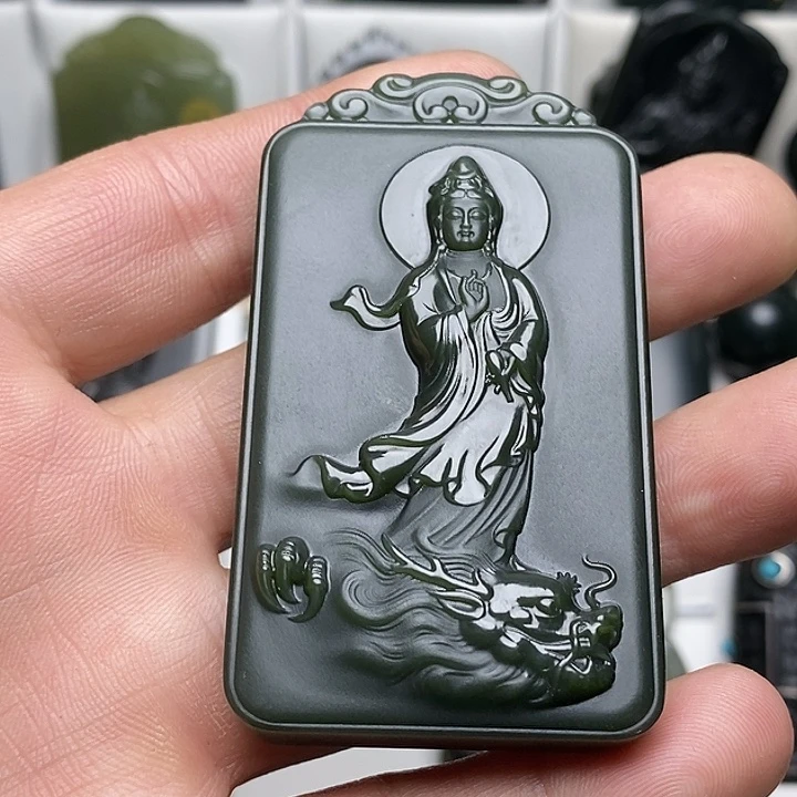 和田玉（青玉）未镶嵌颈饰