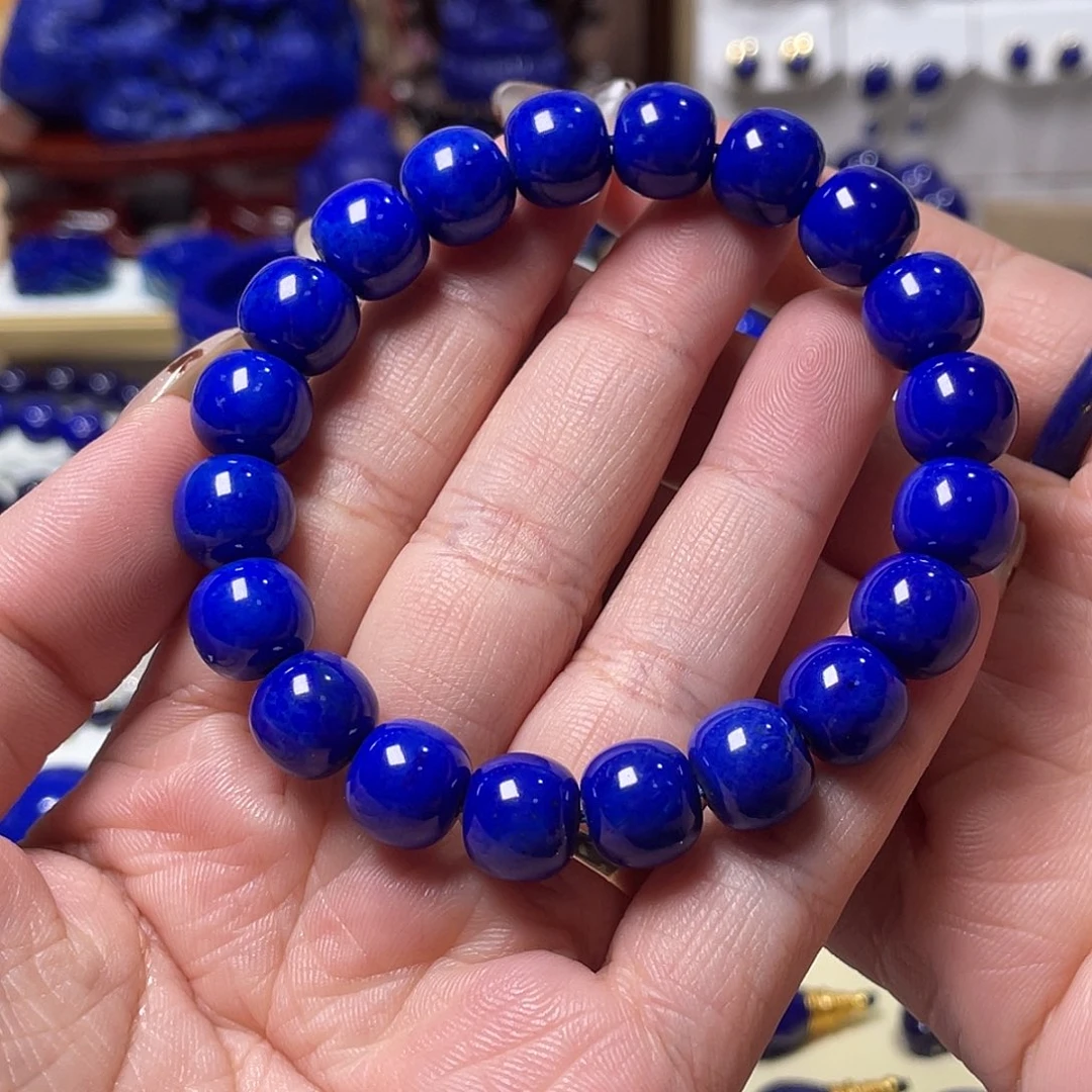 枫***桥青金石未镶嵌精品11mm单圈手串