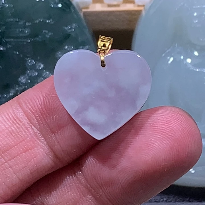 翡翠未镶嵌颈饰/炸/金扣头无事牌