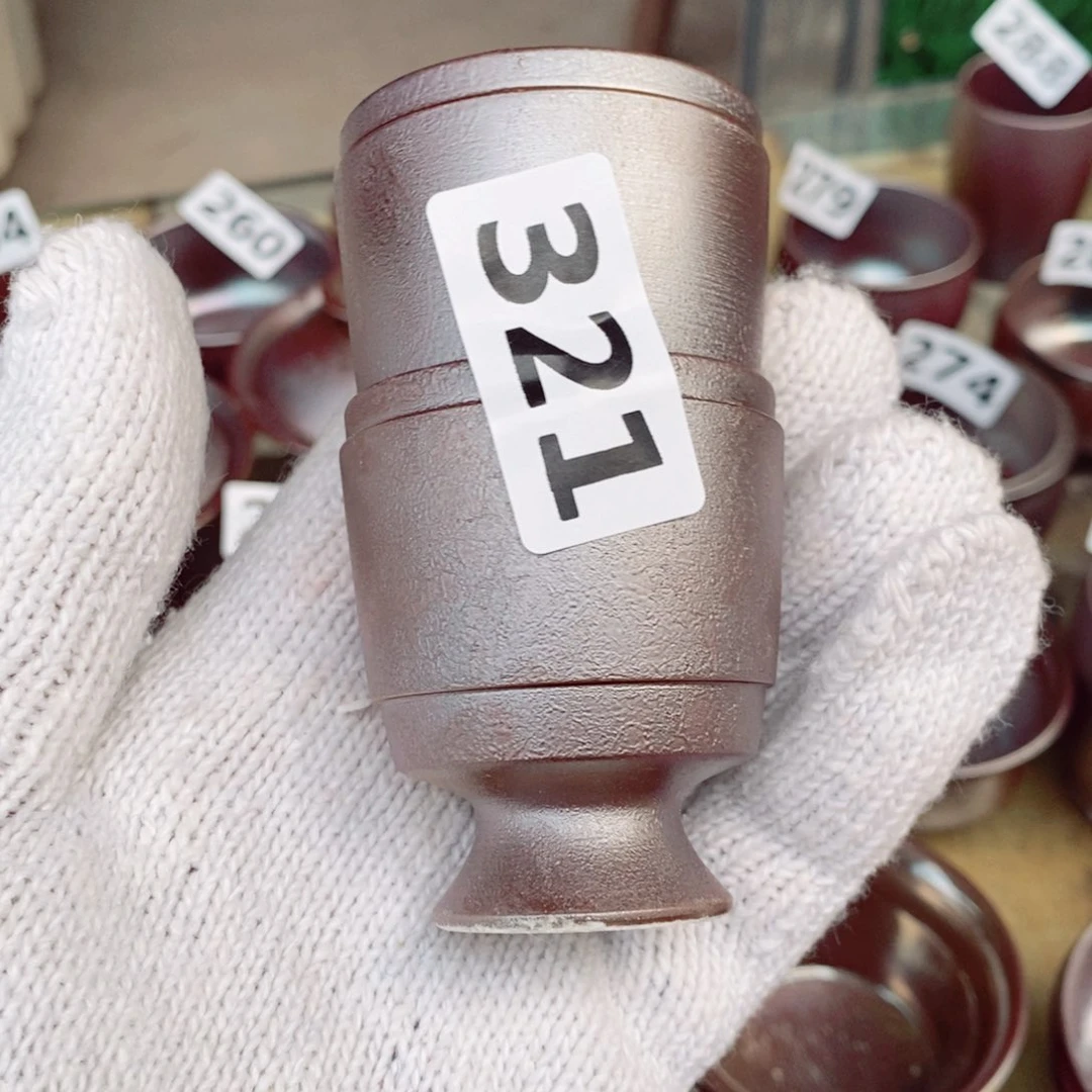 坚*柴烧柴拍茶具套杯子