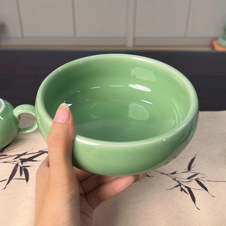 龙泉云间青瓷小米茶器