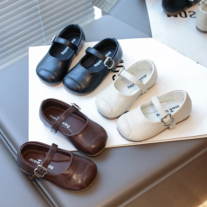 女童韩版百搭皮鞋2025春季新款洋气玛丽珍公主鞋宝宝时尚软底单鞋
