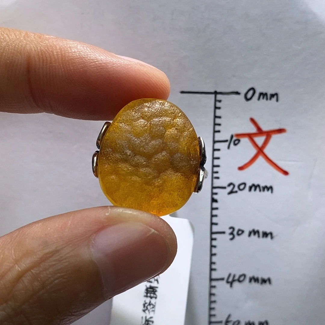 琥珀银S925镶嵌珠宝奇石44