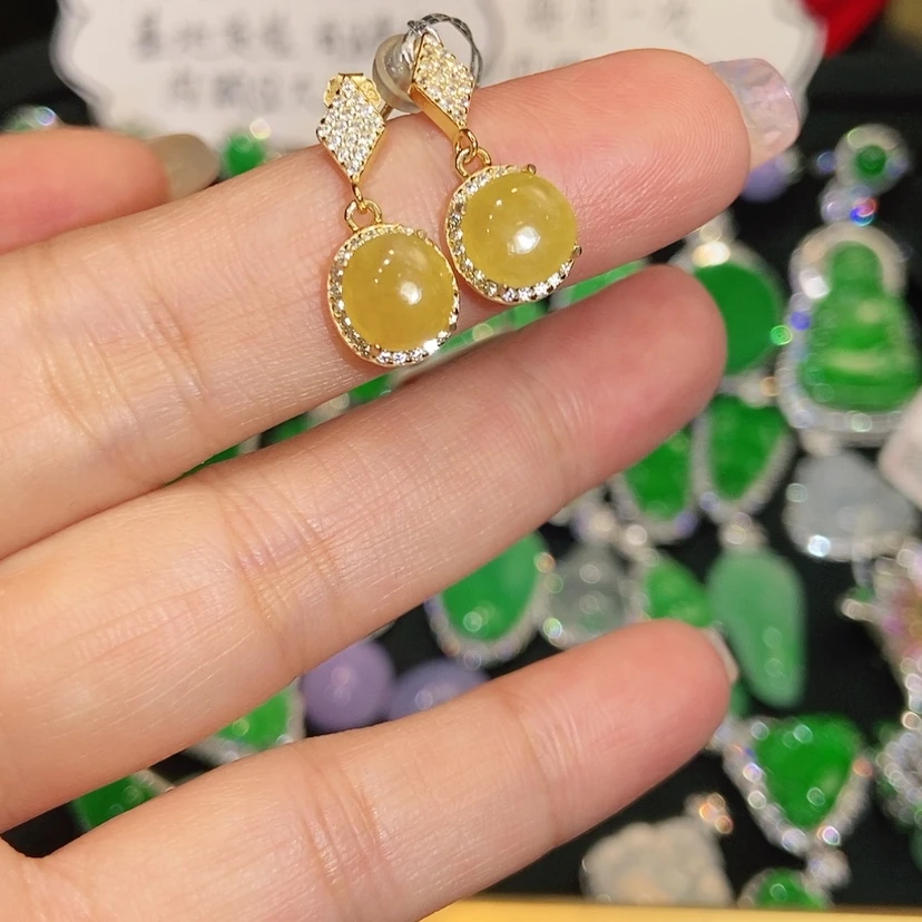 【闪购商品】未镶嵌翡翠耳饰天然翡翠
