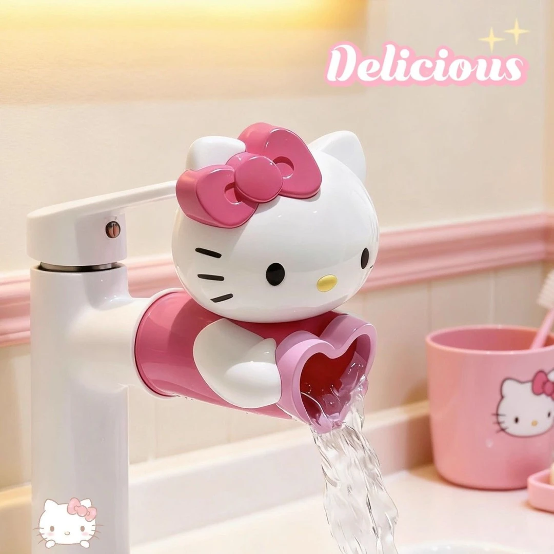 hellokitty卡通可爱水龙头净水器过滤器延伸器防溅水龙头厨房专用