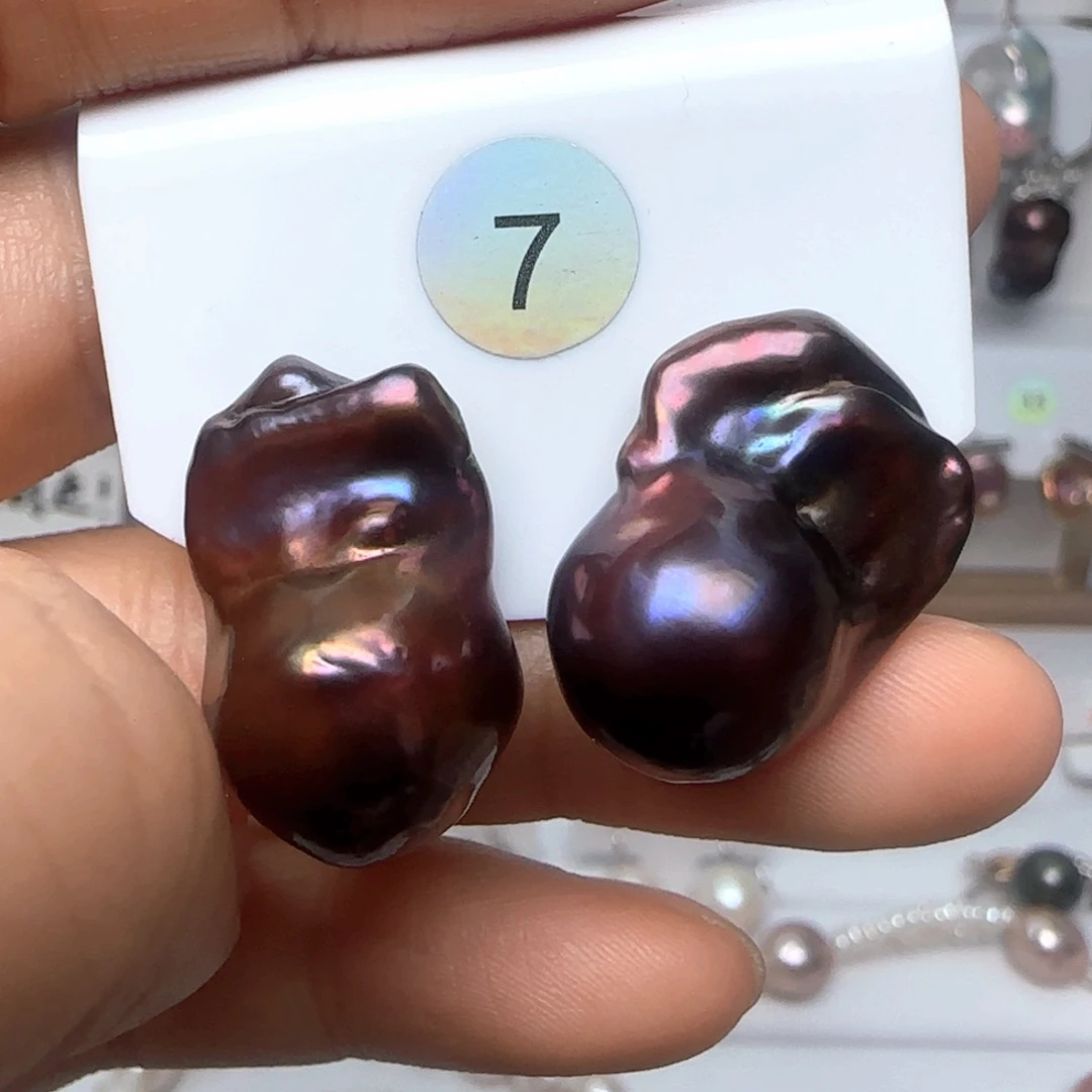 淡水珍珠耳饰未镶嵌