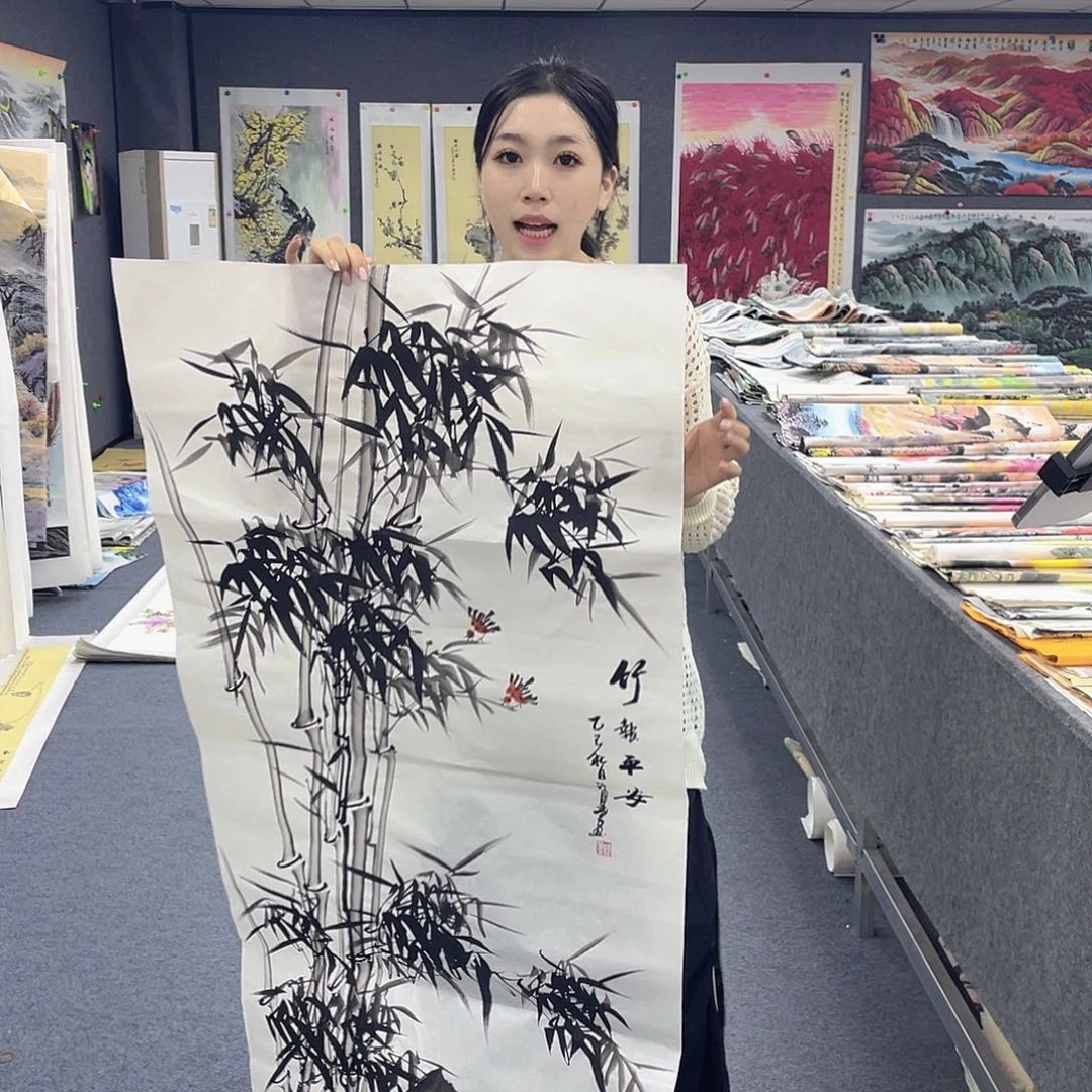 国画作品小姐姐放漏…