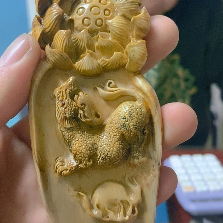 天然猛犸牙雕刻残次品