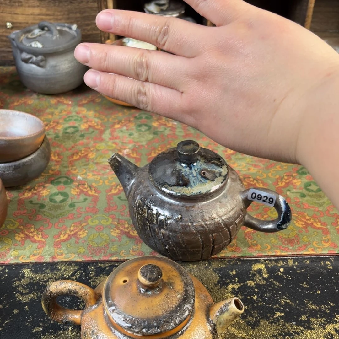 杯净**画柴烧茶器主人壶壶