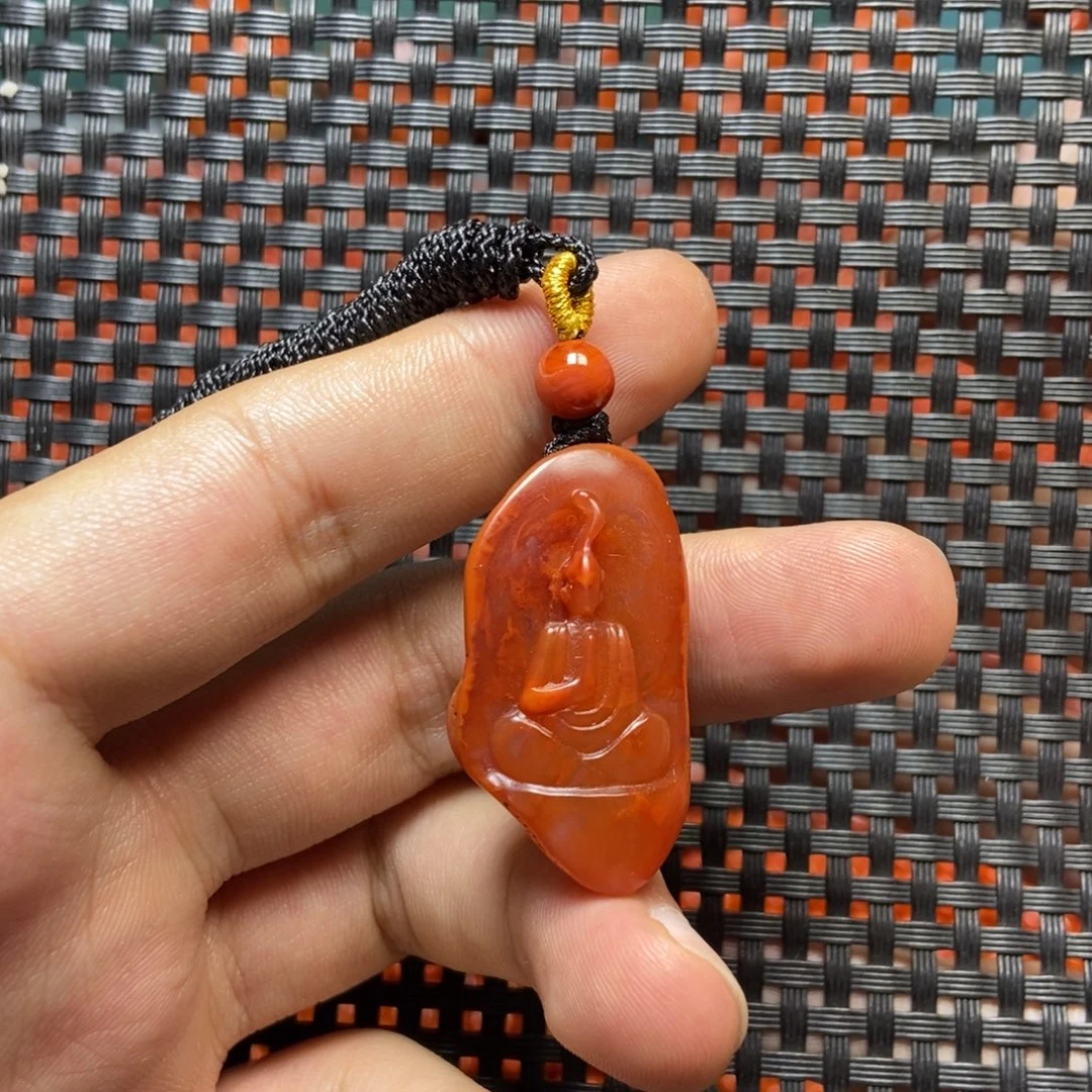 南红玛瑙未镶嵌吊坠(不含链)