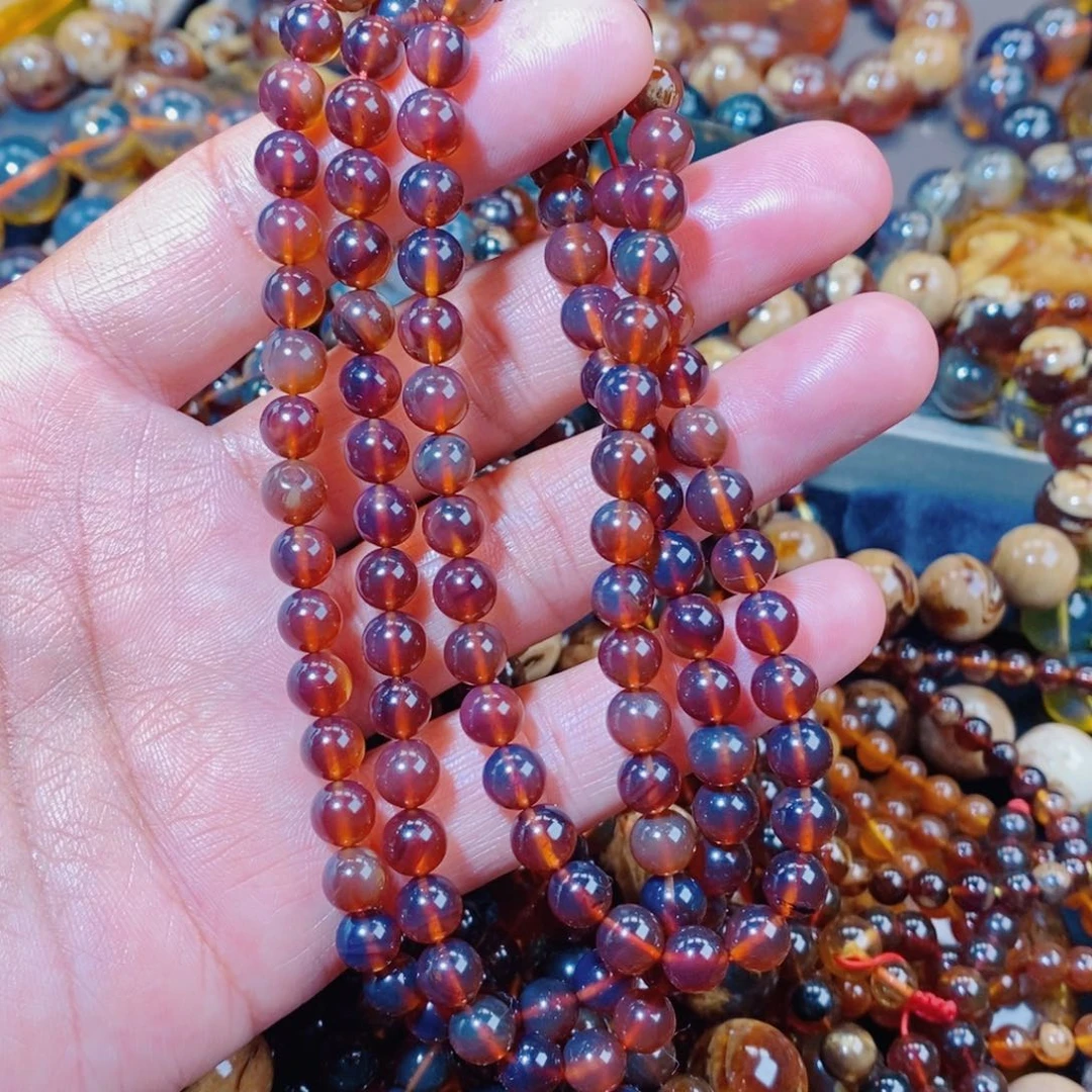 未镶嵌琥珀手链墨**瑰