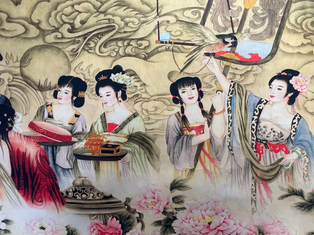 美女横幅精美装饰画一件