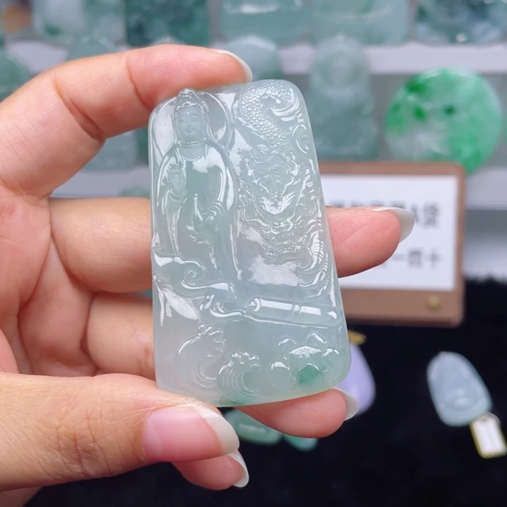 颈饰未镶嵌翡翠宇*玉龙观音