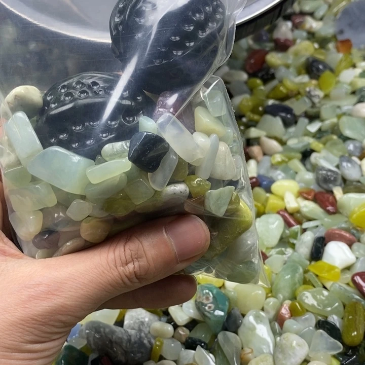 蛇纹石玉未镶嵌鱼缸石