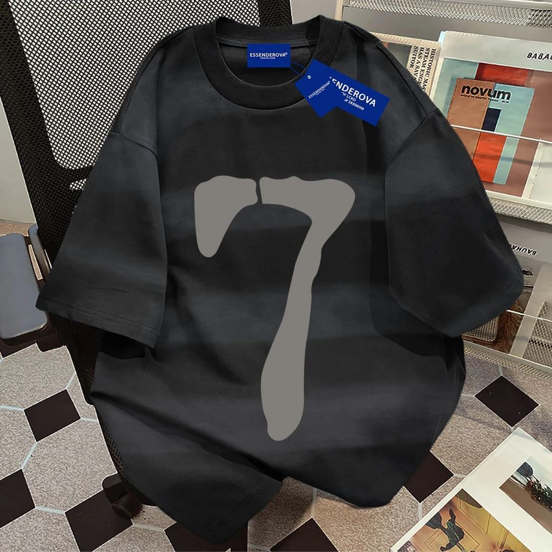 100%纯棉欧美慵懒风短袖t恤男女夏季爆款宽松休闲圆领情侣上衣ins