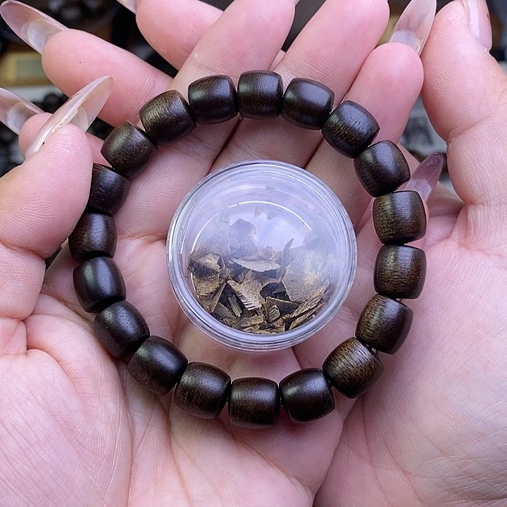 沉香沉香碎屑无**东越南芽庄白棋楠1.0桶珠