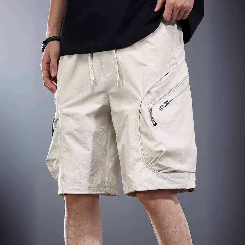 斯里卡琪休闲短裤男山系户外宽松阔腿中裤高街时尚潮流运动五分裤
