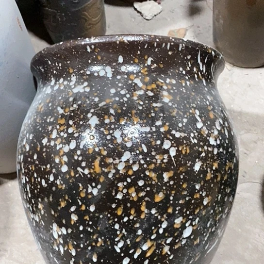 紫砂花盆口27高度31黑色