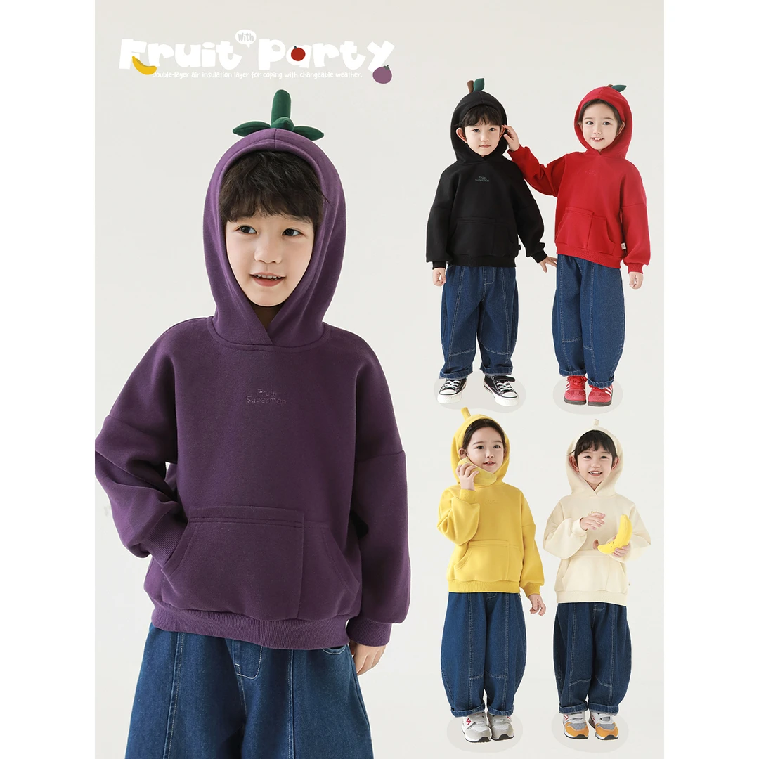 幼悠男童秋装水果造型连帽卫衣潮酷痞帅可爱超萌儿童衣服GQ4344