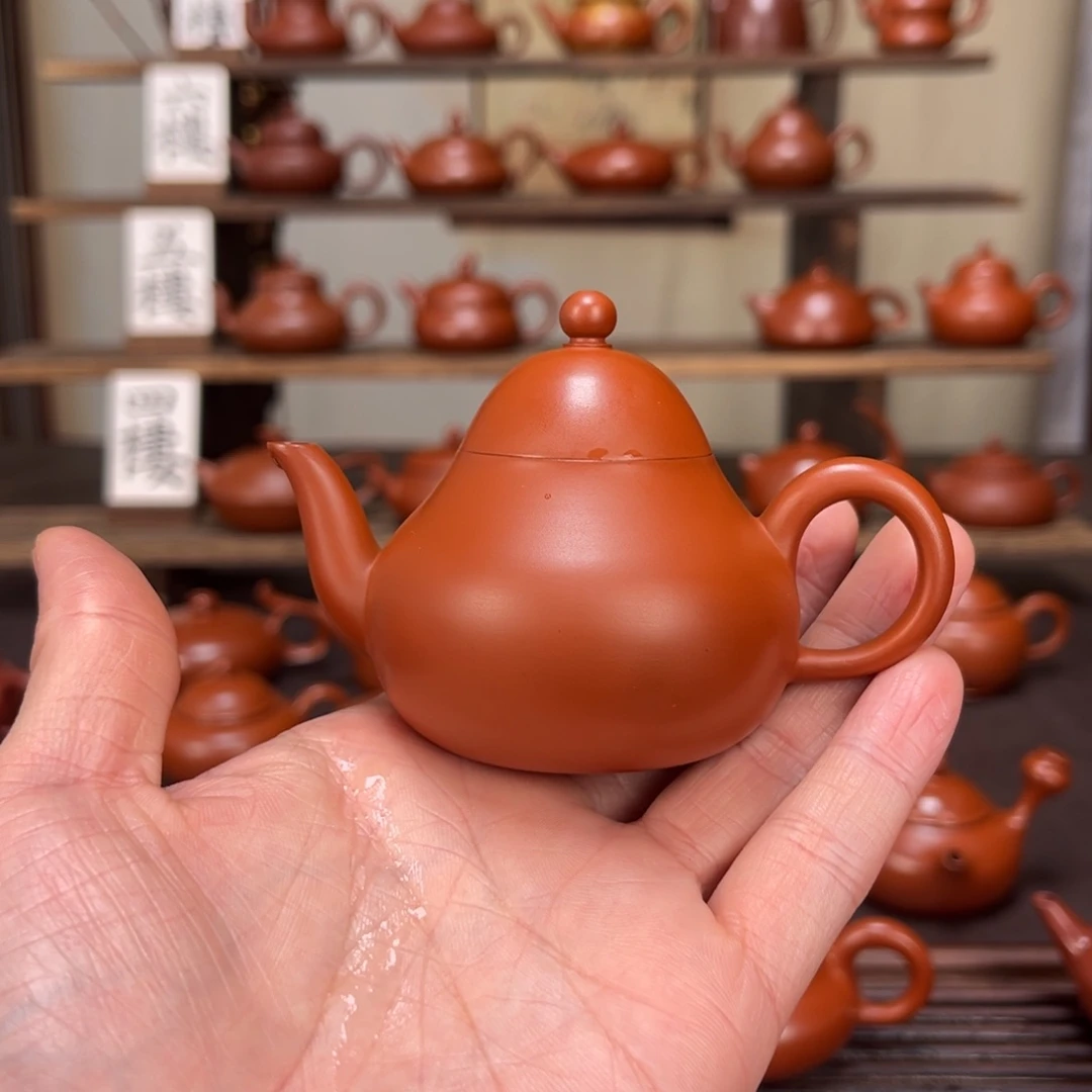 朱***三茶壶紫砂精工高梨80cc