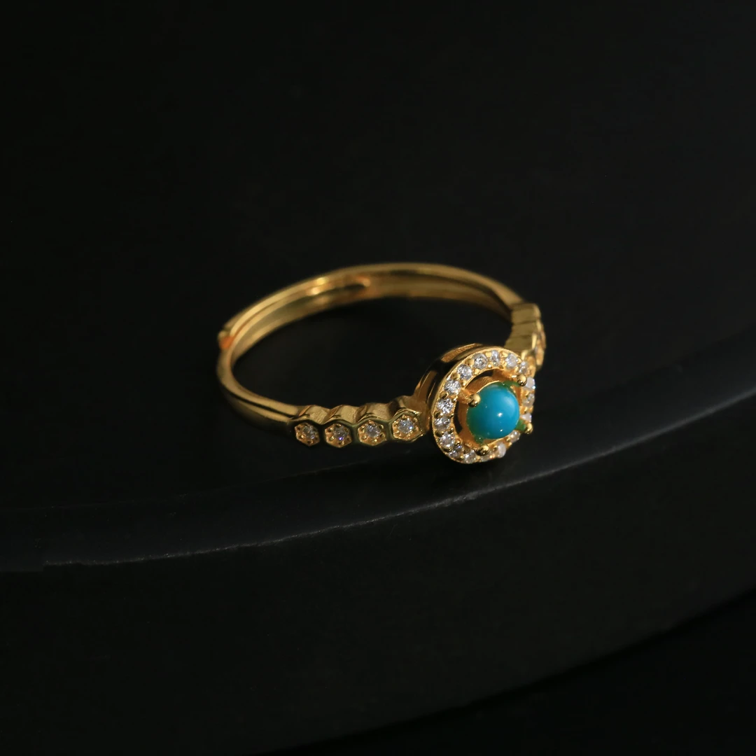 【夜夜专属】安曼博  S925银镶美松戒指 约3mm