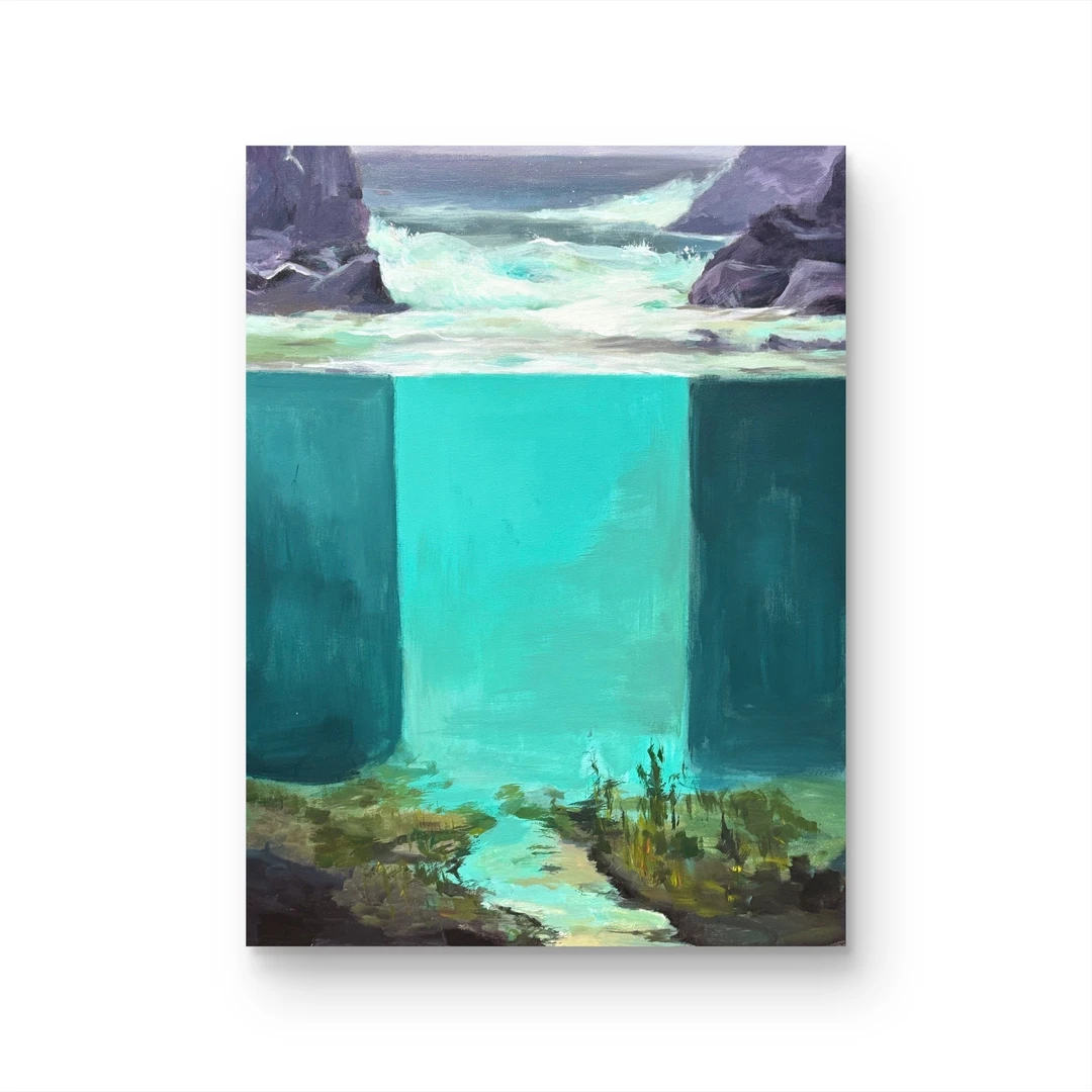 【 海影 】孤品 “90*120” No.197 纯手绘挂画