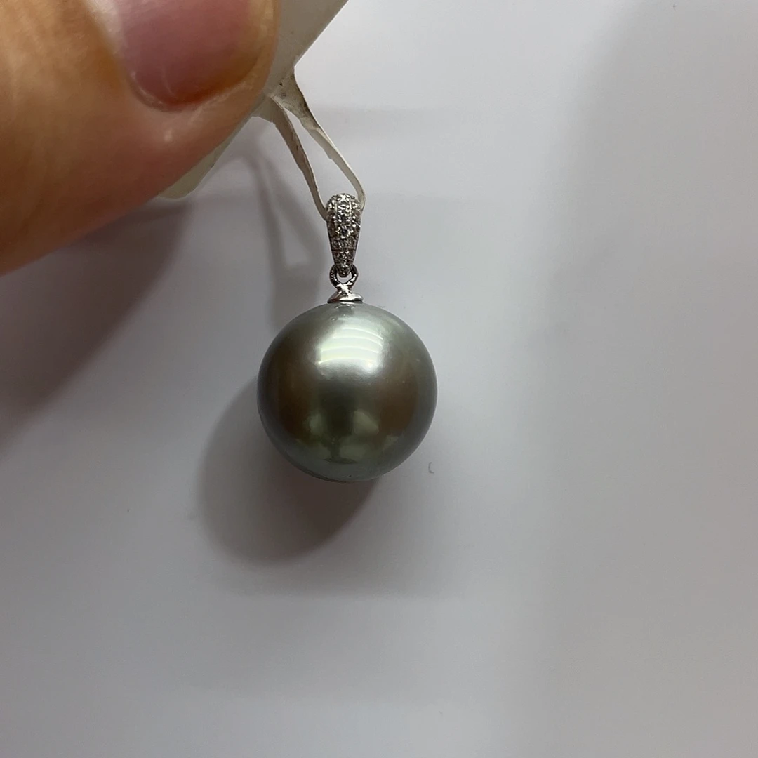 海水珍珠18K金镶嵌颈饰