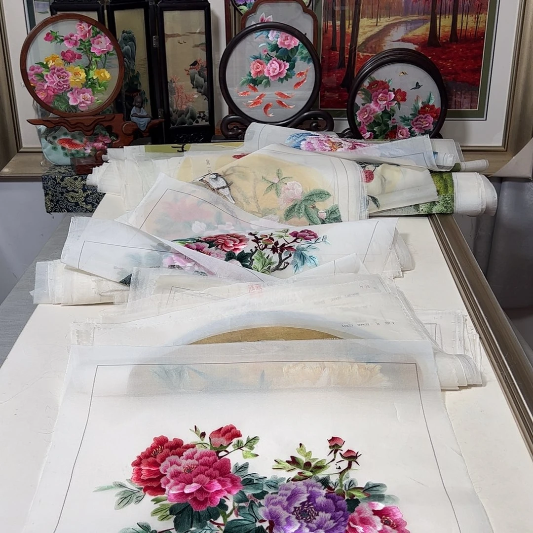 刺绣纯手工刺绣画