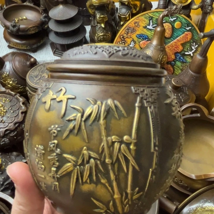 精美铜器摆件藏收