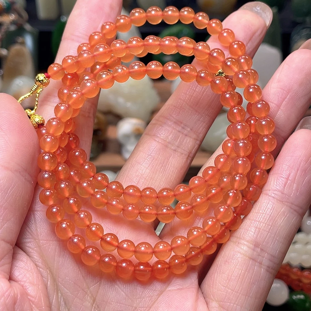 南红玛瑙未镶嵌手链