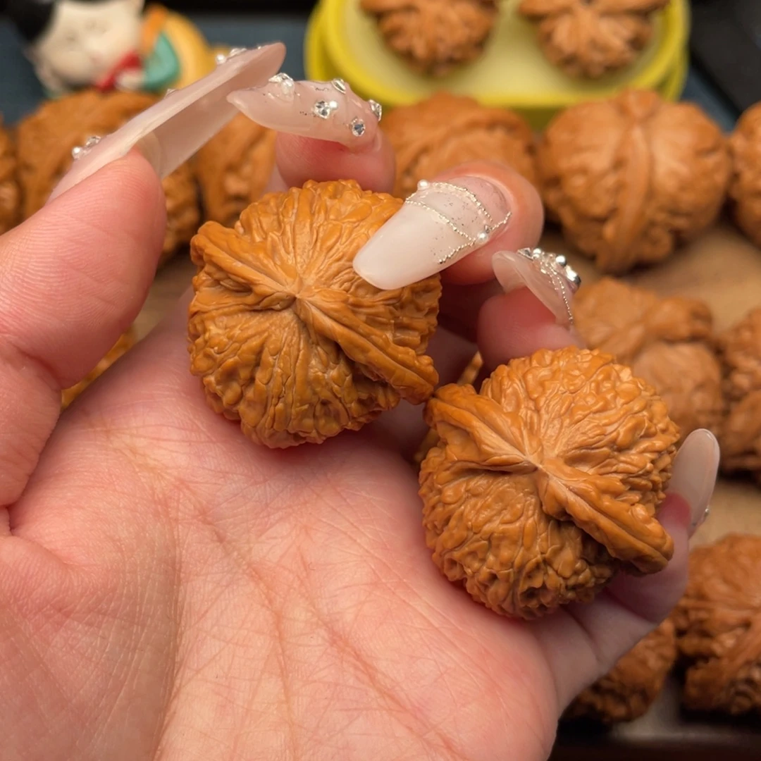 把件文玩核桃全品球白35.5