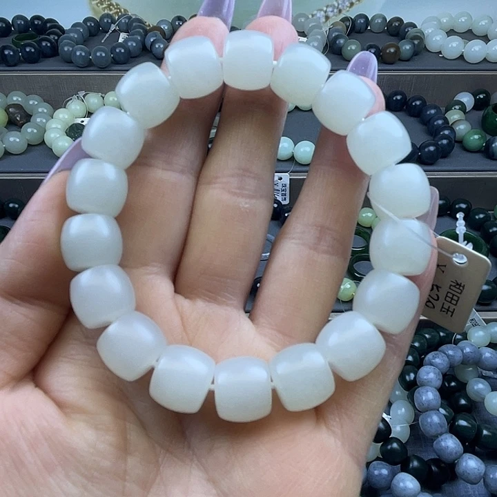 和田玉未镶嵌手链