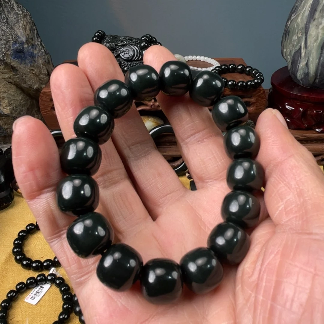 和田玉手链未镶嵌西**鹰