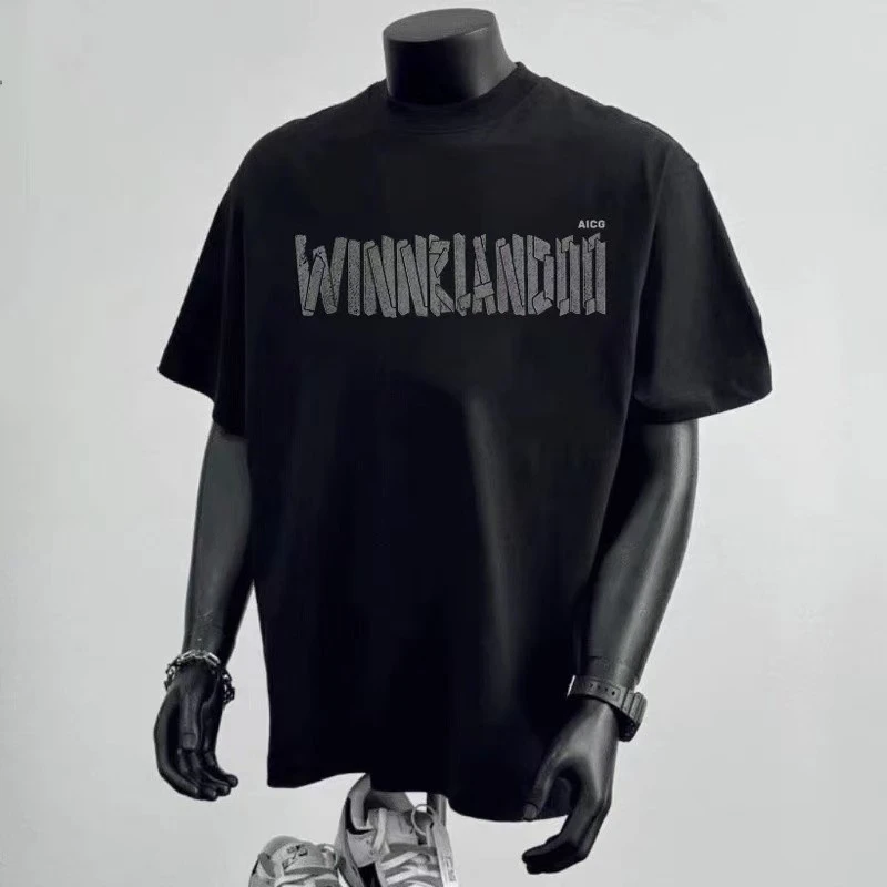 260g重磅夏季潮流美式印花圆领纯棉短袖t恤百搭宽松上衣透气