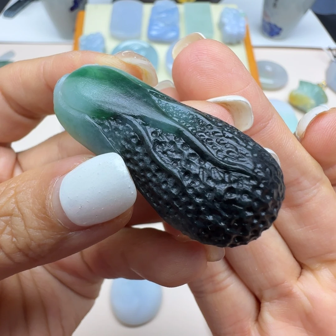 海***鋒定制翡翠未镶嵌白菜