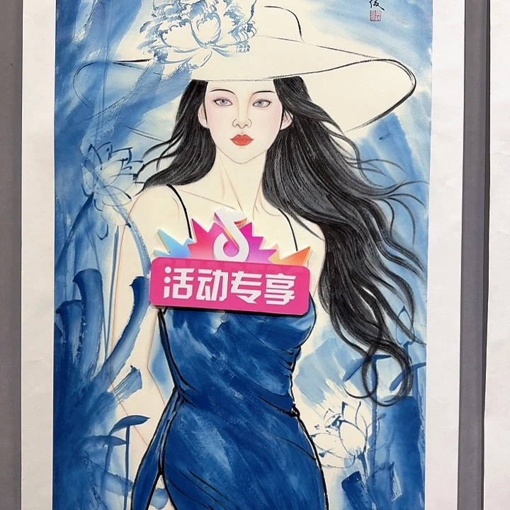 国画亲笔手绘放心去藏