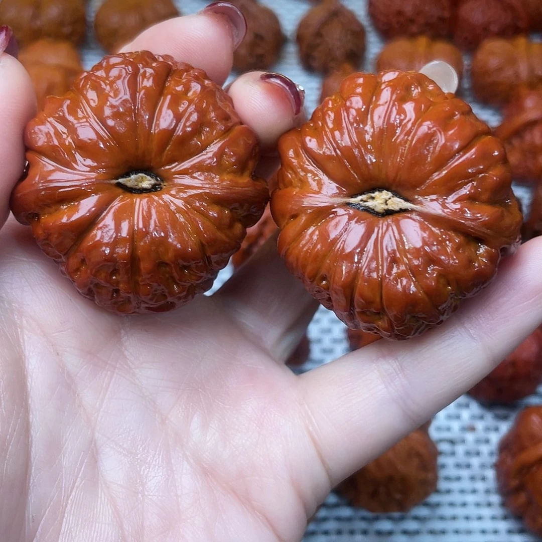 桃核吊坠文玩核桃 手把件 南瓜墩 44