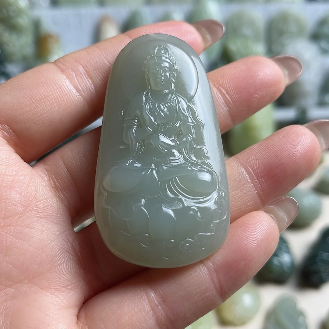 和田玉未镶嵌挂件