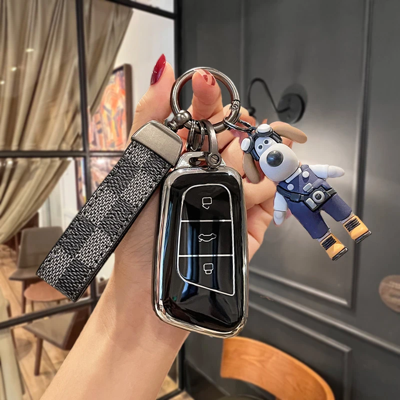 25款奇瑞小蚂蚁钥匙套qq冰淇淋汽车壳扣冰激凌eq1新能源喜爱版女