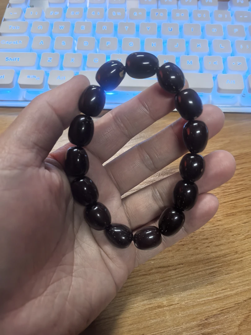 紫金鼠手串黑金新品枣珠12～14多样性发货