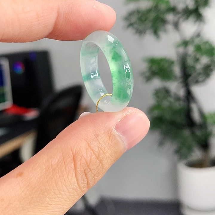 翡翠未镶嵌戒指13-14号